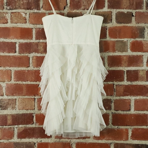 BCBGMaxAzria Gardenia strapless dress ivory 2 - Picture 4 of 12